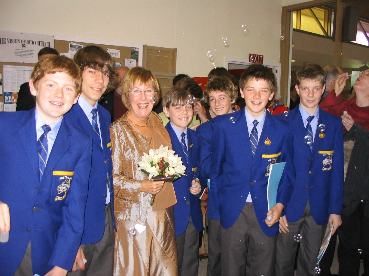 Cathie Hallam’s wedding